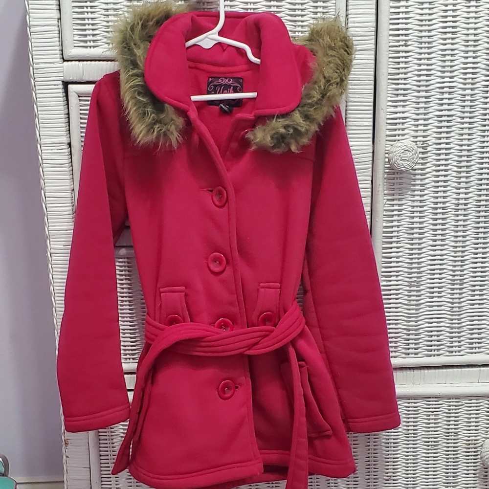 Girls Hot Pink Petit Coat
